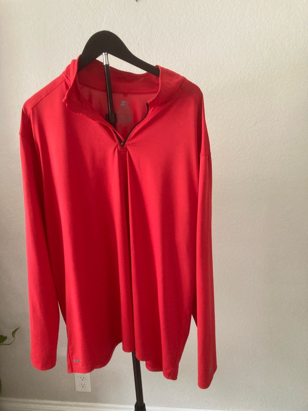 STARTER Red Quarter-Zip Hoodie